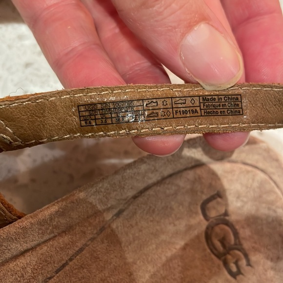 Never worn brand new UGG leather Sandals - Picture 5 of 5